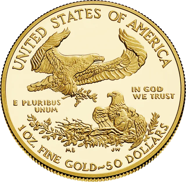 American Gold Eagle, reverse