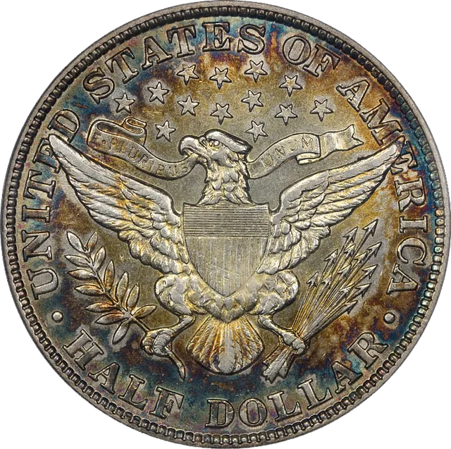 Barber Half Dollar, reverse (1904)