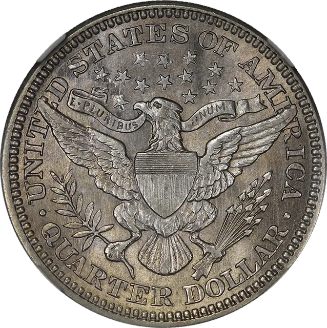 Barber Quarter, reverse (1914)