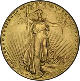 $20 Gold Double Eagle, obverse (1933)