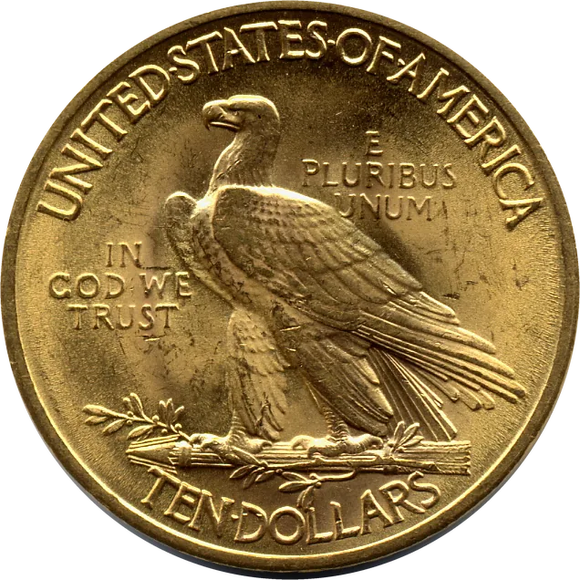 $10 Gold Eagle, reverse (1932)