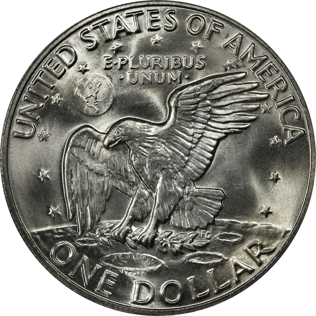 Eisenhower Dollar (40% Silver), reverse (1974-S)