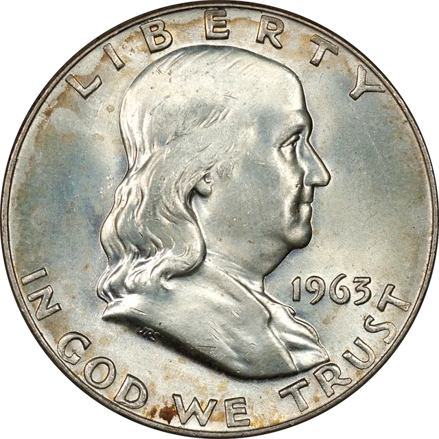 Franklin Half Dollar, obverse (1963-D)