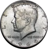 Kennedy Half Dollar (Silver), obverse (1964)