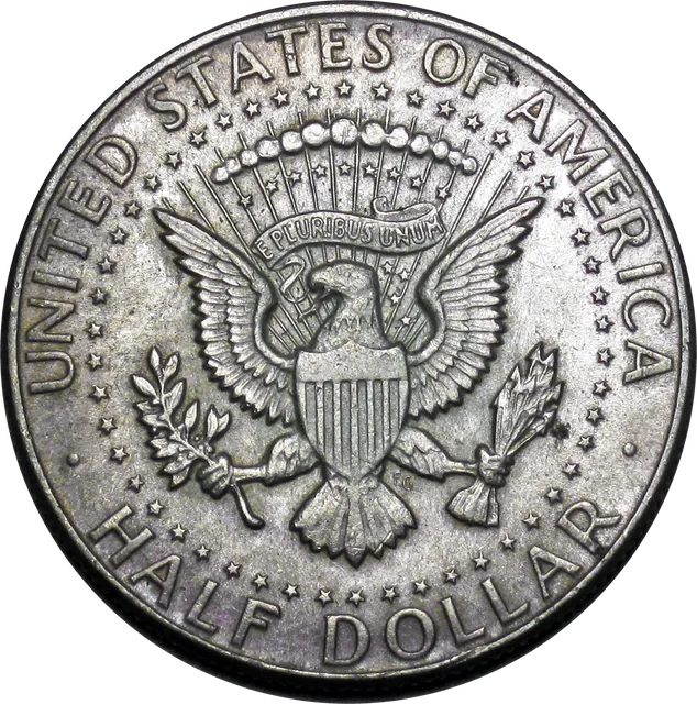 Kennedy Half Dollar (Silver), reverse (1964)