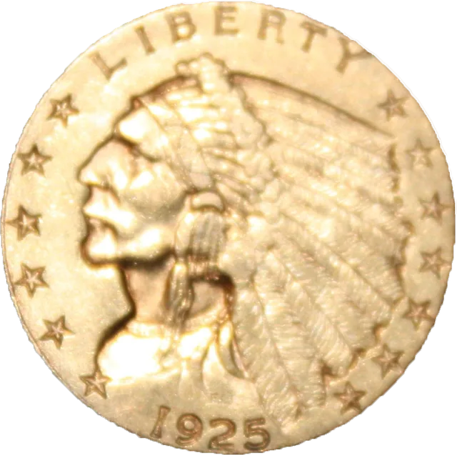 $2.50 Gold Quarter Eagle, obverse (1925-D)