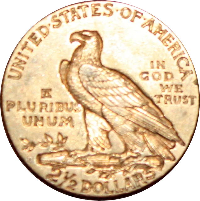 $2.50 Gold Quarter Eagle, reverse (1925-D)