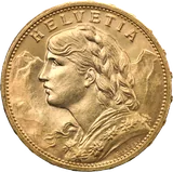 Swiss 20 Francs Gold (Vreneli), obverse
