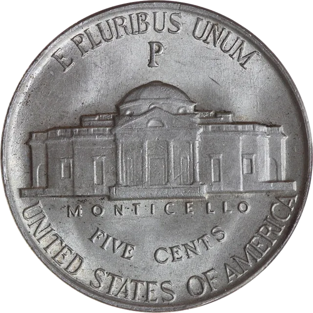 Silver War Nickel, reverse (1945-P)