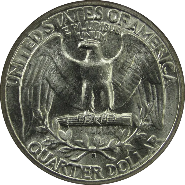 Washington Quarter (Silver), reverse (1944-S)